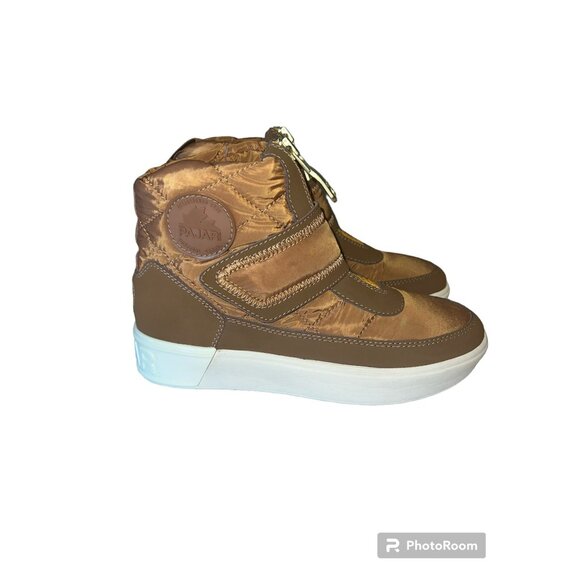 Pajar Canadian Gala Waterproof Zip Front Booties Tan/Gold Size 7.5 - Picture 3 of 8